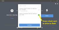 Check drives to flash Check drives to flash